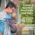 Ring Sling Baby Carrier  Soft Linen Baby Sling  Baby Wrap  Comfort  Style  And G