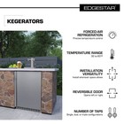 Edgestar Kc7000odtrip 24 w Outdoor Triple Tap Kegerator For Full - Stainless