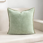 Chenille Soft Spring Throw Pillow Covers 18x18 Set Of 2  Farmhouse Velvet Decora