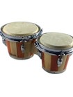 Zension 7  And 8  Bongo Drums - Latin Percussion Bongos Set Cowhide Tuning Key