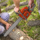 60cc Gas Powered Chainsaw With 22   Guide Bar Saw Chain 2-stroke Engine Cut Wood