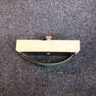 Vintage Marble Ink Blotter Brass Knob Collectible Desk Accessory 5 X 2 X 2inch