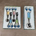 Vintage Disney Store Mickey Ice Cream Spoons Set   Scoop Pastel Utensils Kitchen