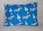 Handmade La Dodgers Logo Baseball Blue Small 9x12 Cotton Travel Pillowcase Cover