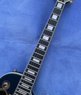 6 String Electric Guitar Glossy Black Solid Body Bsby Tremolo Bone Nut Guitarra