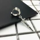 Men s Sword Dagger Stainless Steel Earrings Jewelry Guy Hoops Pierced   Clip On