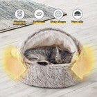 Catism Soft Plush Cat Bed Warm Winter Comforter Semi-enclosed Nest Pet Supplies