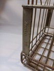 Borden   s Vintage United Steel   Wire 1969 Metal Milk Crate Carrier 13 x13 x11 
