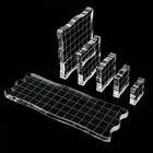7 Pcs Acrylic Stamping Blocks Decorative Stamp Blocks  Clear Stamp Blocks With G