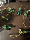 Miniature John Deere Tractor Ornaments 12 Pieces Plastic 