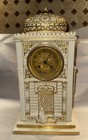 Rare Antique French Orientalist Porcelain Clock