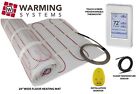 240v Radiant Floor Heat System Electric Mat Tile Warm Heated All Sizes W thermo