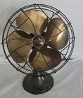 Vintage Emerson Electric Oscillating Fan  Brass Blades Model 6250 - K Works 10 