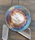 Mexican Onza Libertad 1985 Toned Silver Coin Bullseye Toning