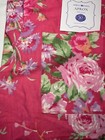 April Cornell Apron  Pink Flowers One Size 31 X 30 100  Cotton Nwt
