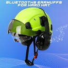 Bluetooth Hard Hat Ear Muffs  Nrr 29db Adjustable Cap-mounted Ear Muff  Black
