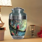 Cardinal Bird Love Burial Urns For Ashes Adult Men  Unique Urn  10 Inch 