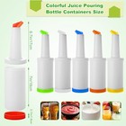 6pack Fruit Juice And Liquor Pour Bottles  Colorful Juice Pouring Bottle
