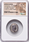 305-306 Ad Silver Constantius I Ancient Roman Coin Ar Argenteus Ngc Choice Xf