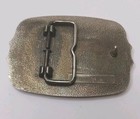Vintage Silver Tone Eagle Belt Buckle With Patina