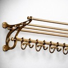 Antique Coatrack Luggage Rack 24   Train Wall Mounted Rack Vintage Luxury Rack