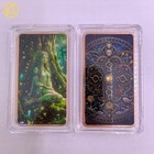 1pc Copper Bar Of Forest Elf Surrounded By Ancient Tree Runes And Fireflies Gift