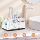 Toothbrush Holderbathroom Organizer Countertop 5 Compartments Multifunctional St