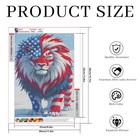 Adult Diamond Painting Kit National Flag  Lion  And Pearl 5d Diy Special-shaped