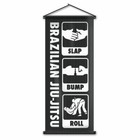 Brazilian Jiu-jitsu Hanging Wall Flag Bjj Scroll Banner Dojo Mma Barra