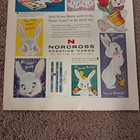 1957 Norcross Greeting Cards Large Full Page Color Ad