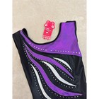 Nwt Girls Gymnastics Dance Leotard Size 12 Black Purple Swirl Sleeveless New 