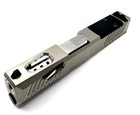 Hta Glock 43 43x Complete Nickel Reaper Slide Rmsc Optic Stainless Ported Barrel