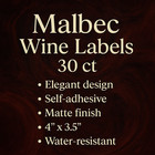 Ld Carlson Malbec Wine Labels 30 Ct