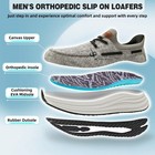 Orthocomfoot Mens Orthopedic Comfortable Casual Shoes Diabetic Supportive