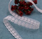 French Antique Bobbin Lace Border Small Ribbon Vintage Lace Trim Doll Project