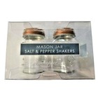 Olde Thompson Mason Jar Salt And Pepper Shakers Glass Copper Color Lid Gift New