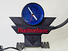 Vintage 1991 Budweiser Beer Register Light   Clock   Works