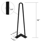 16inch Black Hairpin Furniture Legs 4pcs    Heavy-duty Hairpin Legs End Table   