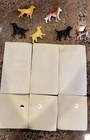 Vintage 1970s Hartland Animal Models Dog And Horse Figurines Blister Pack Lot