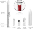 2 In 1 Rechargeable Eyebrow Ear Nose Beard Trimmer Set Hair Clipper Shaver Usb