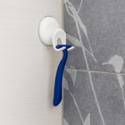 Suction Mounted Bath Men Razor Shaver Holder White
