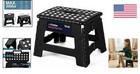 Compact 9 Inch Folding Step Stool For Adults   Kids  300 Lbs Non-slip Support