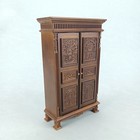 Miniature Dollhouse 1 12 Scale Exquisite Wooden Wardrobe