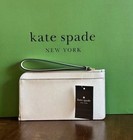 New Kate Spade Lucy Floral Flowers Appliqu   Medium L-zip Wristlet Wallet