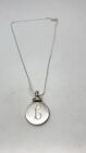 Script L Sterling Silver 925 17    Necklace 