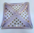 Georges Briard Style Divided Glass Tray Starburst Mid Century Vintage 1960s