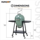Charcoal Grill 20-inch Kamado Grill Outdoor Egg Grill With Pizza Stone  Ultimate