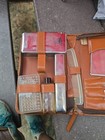 Vintage Men s Connoisseur Grooming Vanity Travel Set In Leather Case