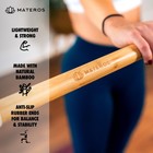 Materos 5ft Bamboo Yoga Mobility Stick - Premium Yoga Dowel - Physical Therapy