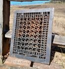 Antique Victorian Ornate Cast Iron Floor Register 1900s Era